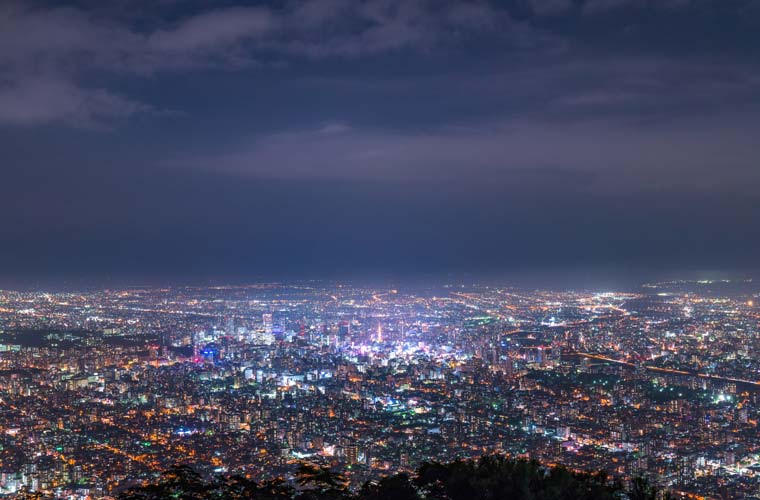 藻岩山の夜景