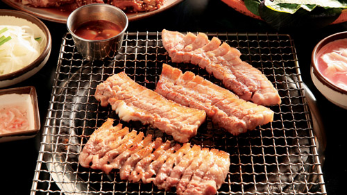 黒豚焼き(済州道)