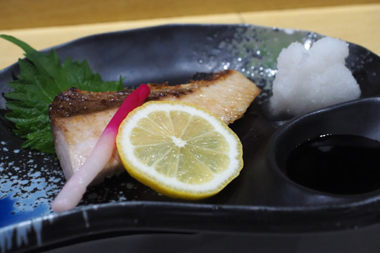 ぶりの塩焼き
