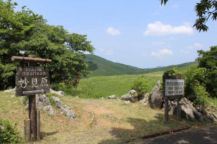 秋吉台の妙見原散策コース