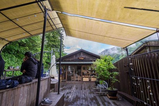 naraya cafe 足湯ランチ