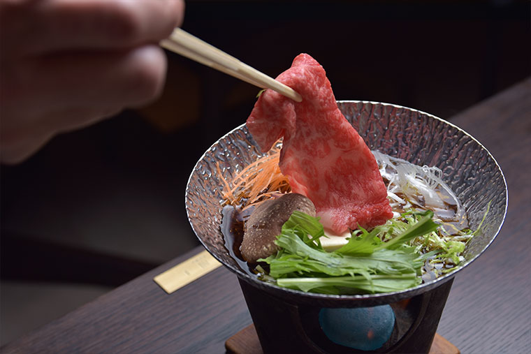 下呂温泉 小川屋 飛騨牛を使った食事