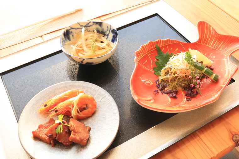 淡路島産素材を使った料理の数々