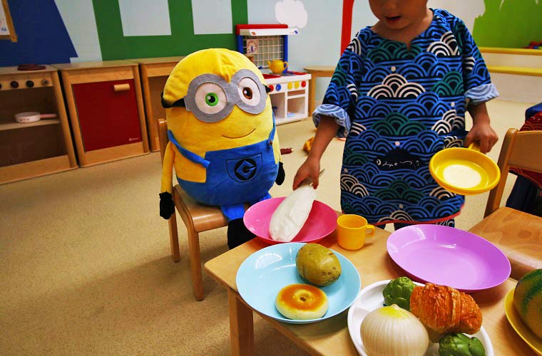 おままごと遊びができる「ごっこコーナー」