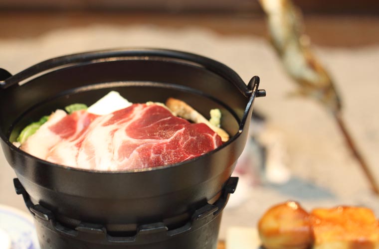 ホテルかずら橋 料理(ぼたん鍋)