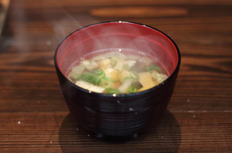 ホテルかずら橋 料理(そば米汁)