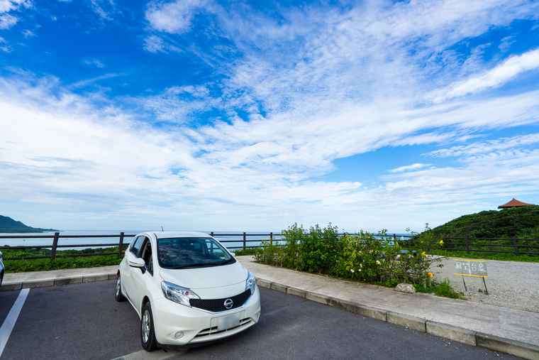 石垣島 玉取崎展望台の駐車場