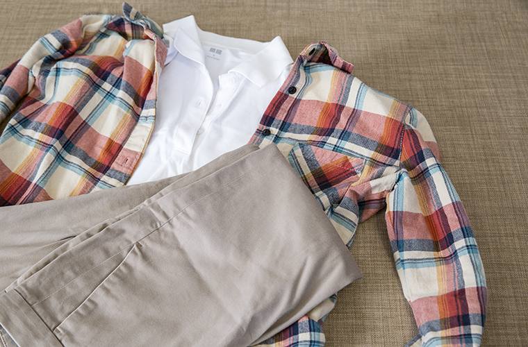 調節しやすい脱ぎ着しやすい服装を