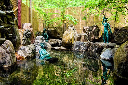 上高地ルミエスタホテルの露天風呂