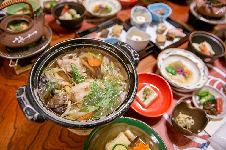 金具屋 夕飯の治部煮