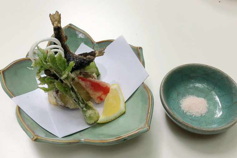 京貴船ひろや 長芋の新茶揚げ
