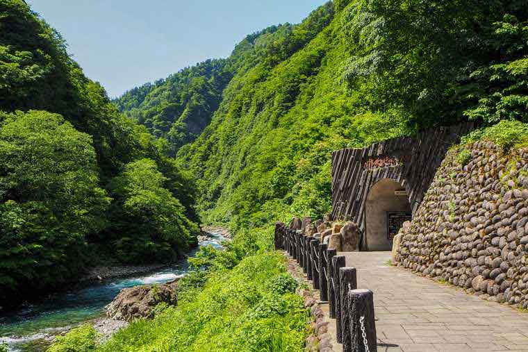 清津峡渓谷トンネル 入り口