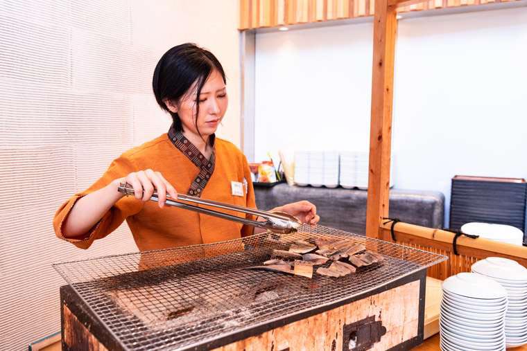 熊野古道 熊野倶楽部 食事処「馳走庵」で朝食