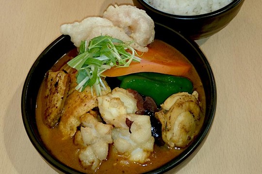 北海道 道の駅「サーモンパーク千歳」地元のレストランが出店し、フードも充実している