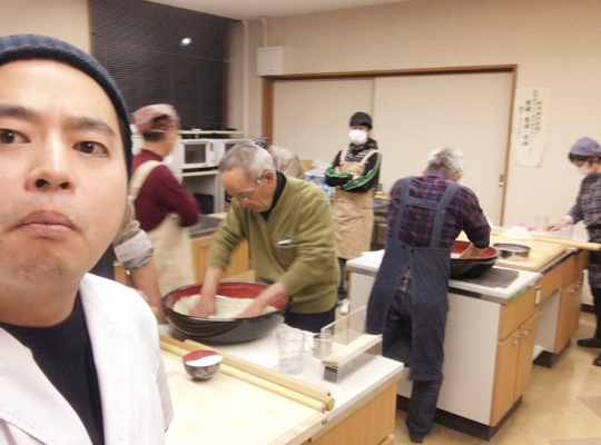 今は「蕎麦打ち」に熱中!
