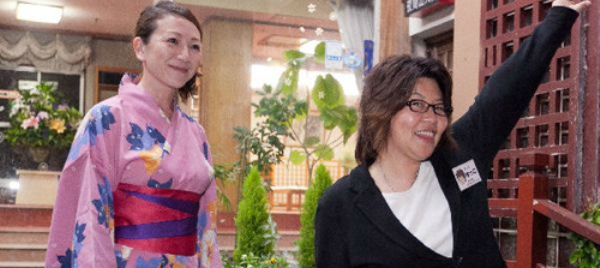 若女将・ゆっこと行く、三朝温泉街ツアー