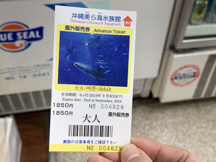 沖縄美ら海水族館 園外販売券