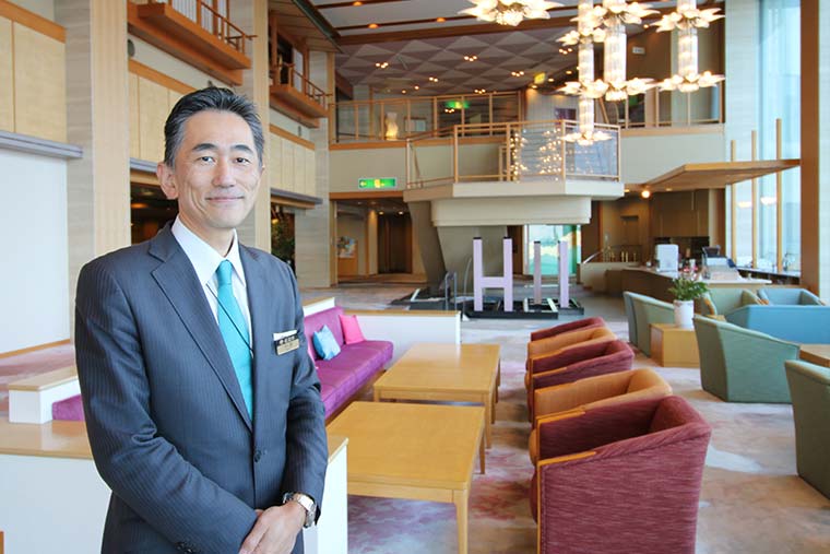 日和山温泉 ホテル 金波楼 今津一也総支配人