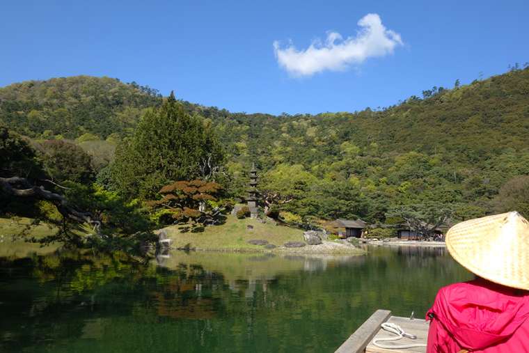 栗林公園の天女嶋(てんにょとう)