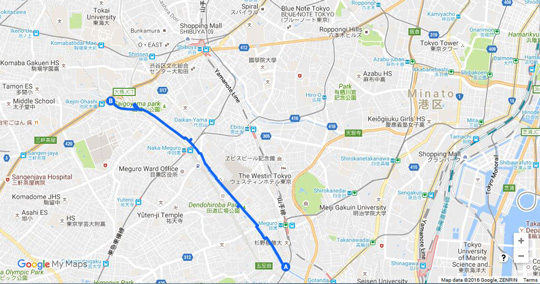 目黒川沿い