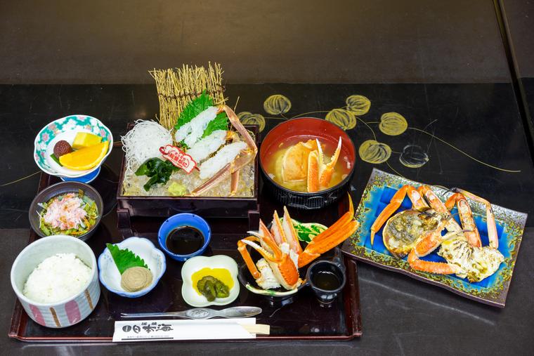 「お食事処 日本海」の「松葉がに御膳」