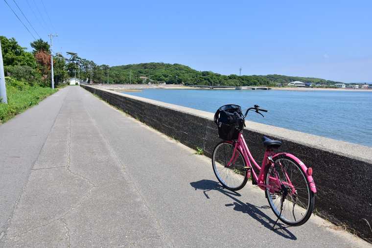 佐久島 東側の海沿い道路