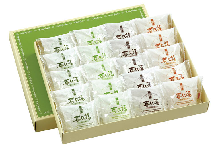 喜久水庵「生クリーム大福 喜久福 4種 詰合せ(20ヶ入)」