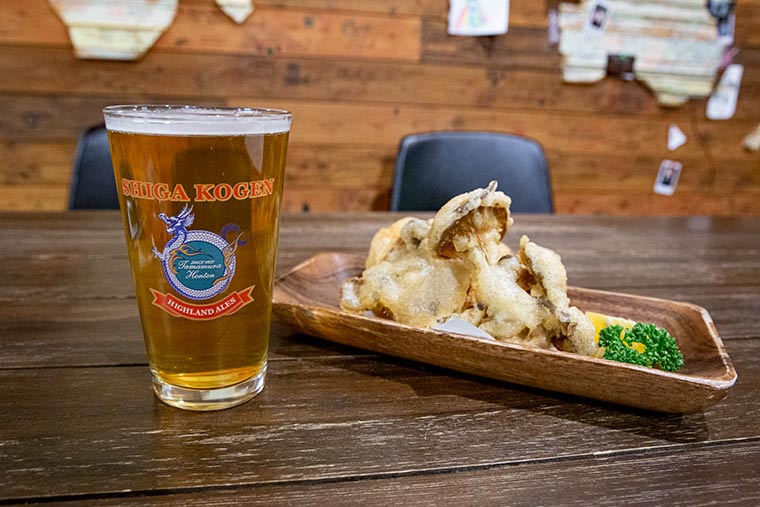4種の信州きのこの志賀高原ビールフリット