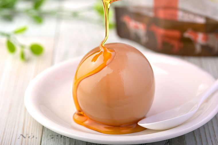 牧家のほうじ茶ラテプリン