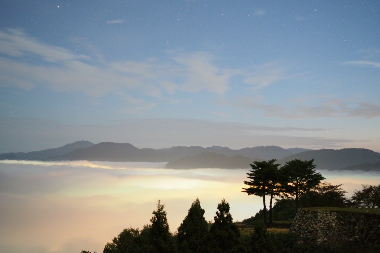 竹田城 雲海 星空