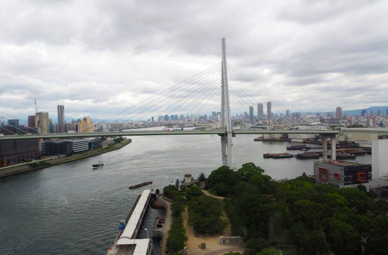 天保山大観覧車のゴンドラ内からの眺めは絶景