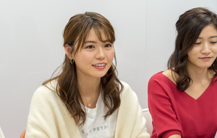 憧れホテル座談会、左から 井口綾子さん、大野南香さん