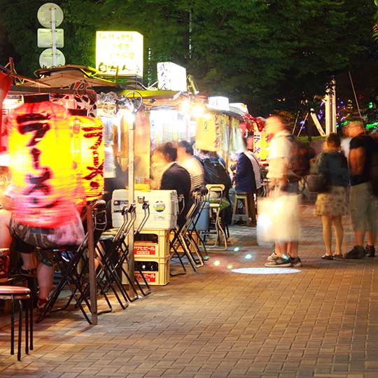 国内旅行 福岡 屋台