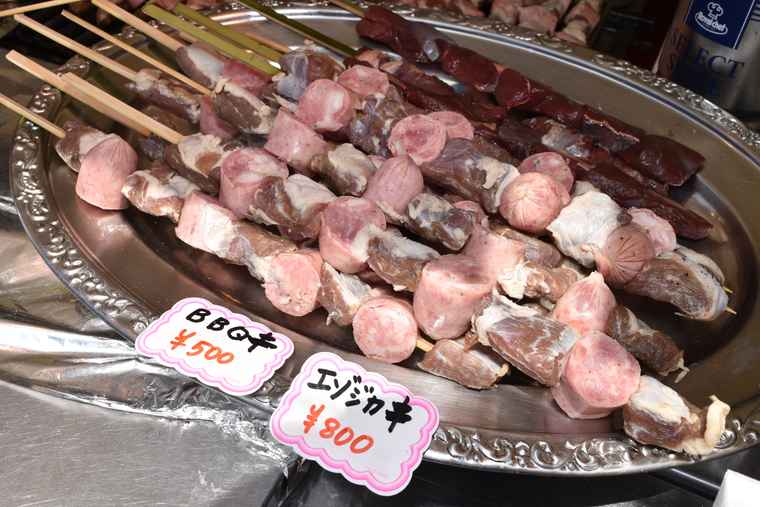YOSAKOIソーラン祭り エゾシカの串焼き