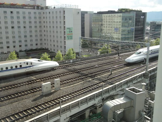 都シティ近鉄京都駅(旧:ホテル近鉄京都駅)トレインビュー