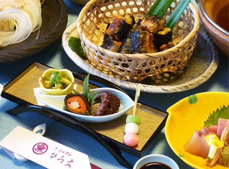料理旅館 ひろ文:川床料理
