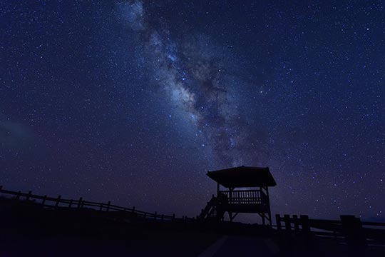 西表島 天の川