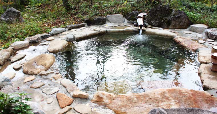 平湯の露天風呂