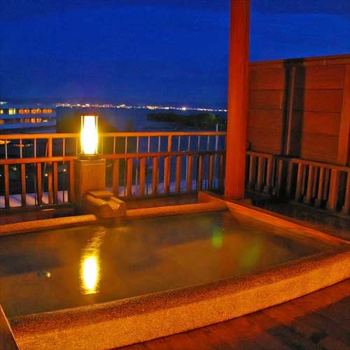 おごと温泉 暖灯館 きくのや 屋上貸切温泉