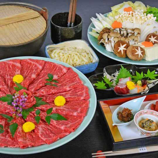 須賀谷温泉 近江牛のしゃぶしゃぶ