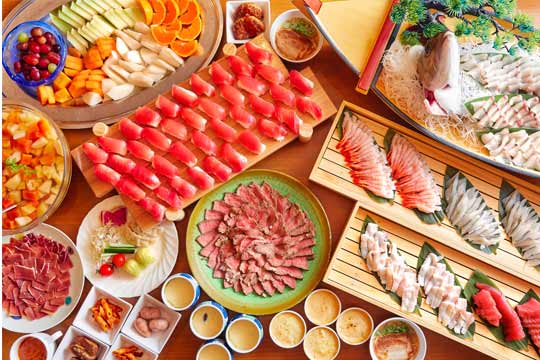 紀州・白浜温泉むさし 料理例