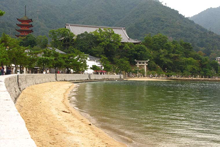 宮島有之浦~御笠浜~大鳥居付近