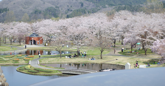 国営みちのく杜の湖畔公園