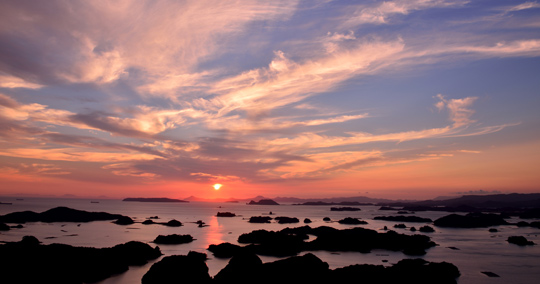 九十九島(弓張岳展望台、展海峰、船越展望所、石岳展望台、長串山公園)