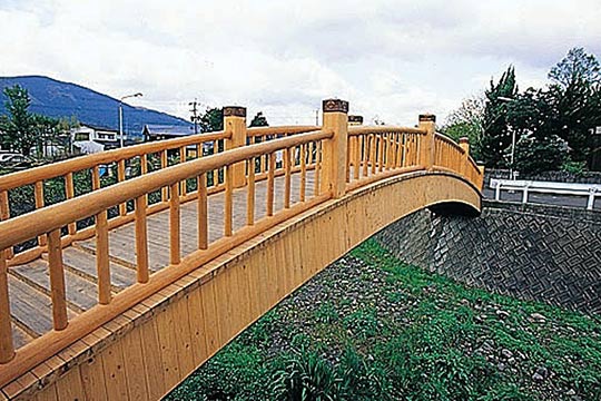 蛍観橋と湯の坪川流域