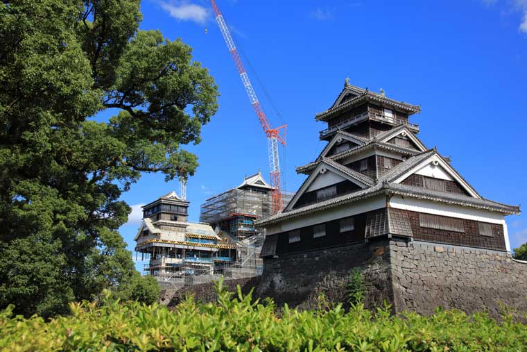熊本城と宇土櫓