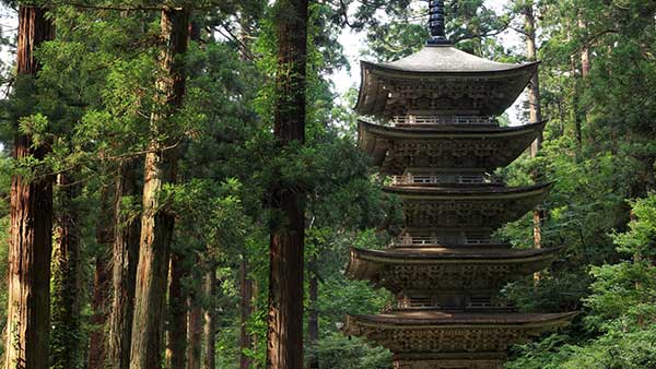 羽黒山五重塔