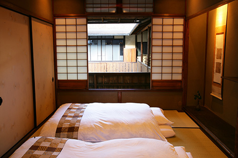 庵町家ステイ 美濃屋町 寝室