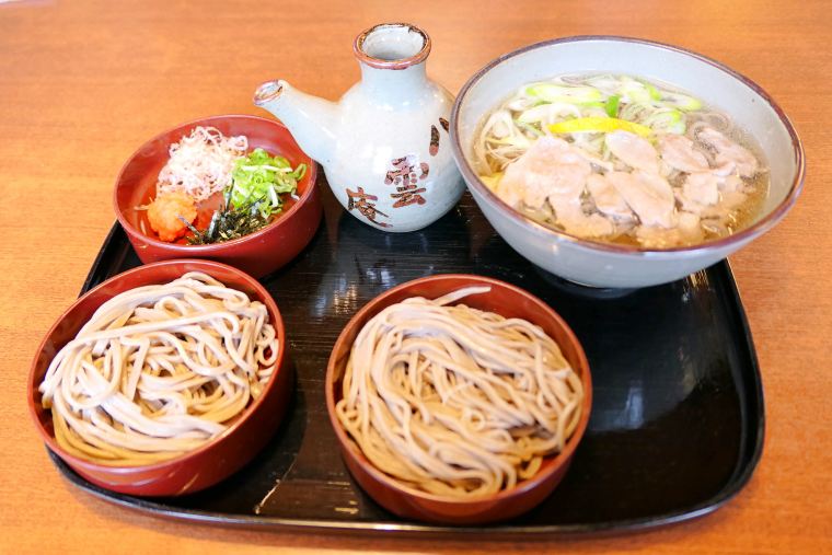 鴨なんばんと割子そば