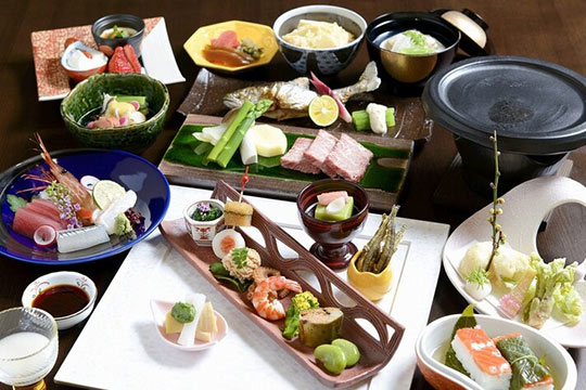天然温泉露天風呂全室完備 満天の宿